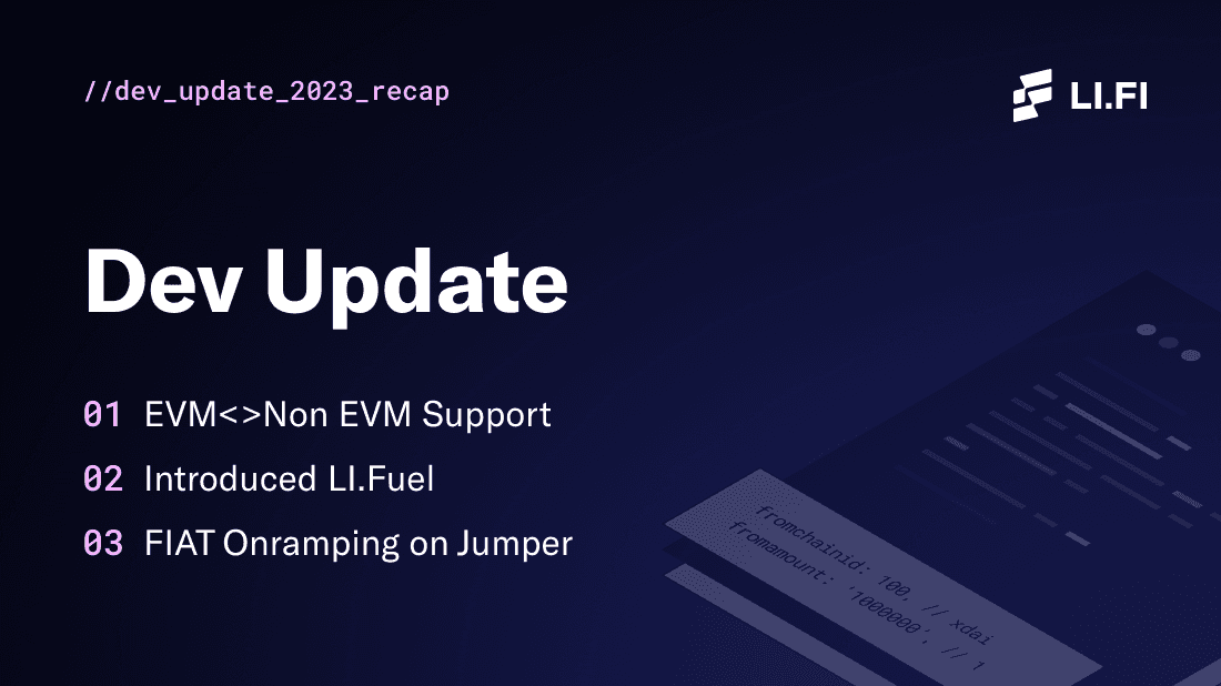 Update 2023 Recap Dev Update