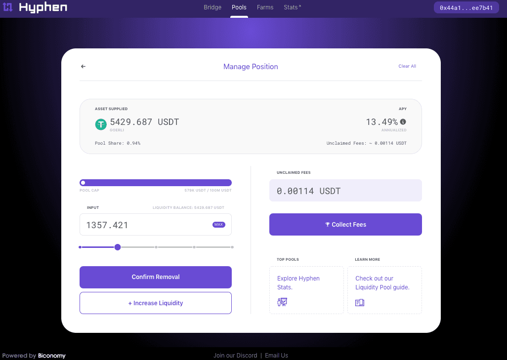 hyphen-earn-fees-as an-lp