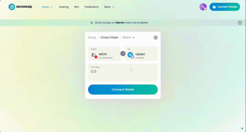 ZeroSwap demo